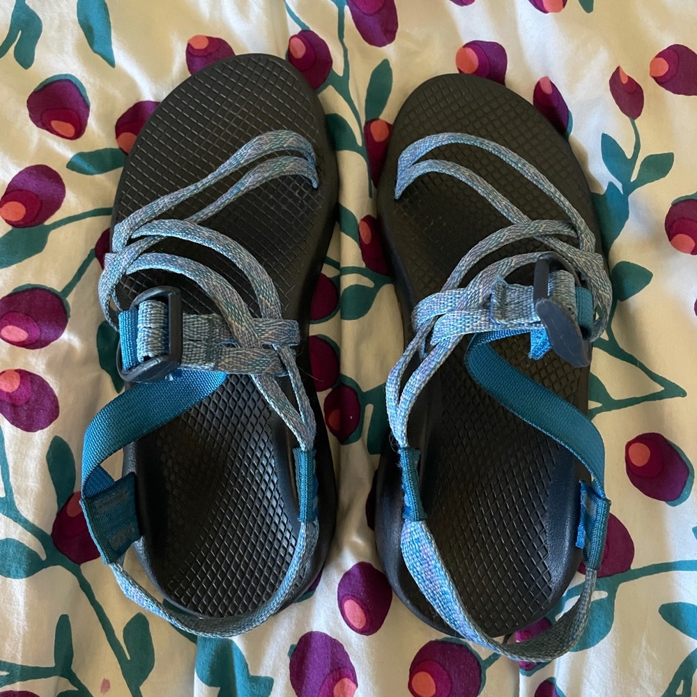 Chaco Women's Teal and Gray Sport Sandals